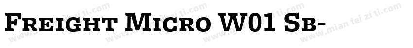 Freight Micro W01 Sb字体转换